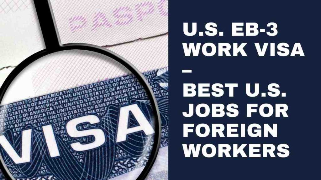 Are you a foreign worker hoping to work and live in the United States? The U.S. EB-3 Work Visa can help make that dream come true! This visa allows skilled, unskilled, and professional workers from outside the U.S. to move and take jobs that are in demand. If you're interested, it’s important to know which jobs are needed and how you can qualify. In this guide, we’ll talk about the best U.S. jobs for foreign workers that fit the U.S. EB-3 Work Visa. These jobs are in high demand and can provide a solid future in America. What is the U.S. EB-3 Work Visa? The U.S. EB-3 Work Visa allows three types of workers to move to the U.S.: Skilled Workers: These are people with at least two years of job experience or training. Professionals: These are people with a U.S. bachelor’s degree or an equivalent foreign degree. Unskilled Workers: These are people whose jobs require less than two years of training or experience. This visa is great because it doesn’t require exceptional skills or experience to qualify. Let’s explore the best U.S. jobs for foreign workers under the U.S. EB-3 Work Visa. 1. Construction Workers Construction is a booming industry in the U.S., and it needs both skilled and unskilled workers to build homes, offices, and roads. If you have experience in construction, this could be an excellent opportunity for you. Some of the jobs that are most needed include: Carpenters: Building wooden structures like walls and doors. Bricklayers: Laying bricks to build houses and walls. General Laborers: Helping on job sites by moving materials and cleaning up. Construction workers are always in high demand, and these roles can help you qualify for the U.S. EB-3 Work Visa. 2. Healthcare Support Workers Healthcare is one of the fastest-growing fields in the U.S., especially for support workers who help take care of patients. Many healthcare support jobs are open to foreign workers through the U.S. EB-3 Work Visa. Some examples include: Home Health Aides: Helping people who are sick or elderly with daily tasks. Medical Assistants: Assisting doctors and nurses in hospitals and clinics. Nursing Assistants: Helping care for patients in nursing homes and hospitals. These healthcare jobs are in high demand because the U.S. has an aging population. If you work in healthcare, you may be able to secure a stable job through the U.S. EB-3 Work Visa. 3. Manufacturing Workers The U.S. has a large manufacturing industry that produces everything from electronics to food products. Many factories need workers, and there are both skilled and unskilled jobs available. Some of the most needed roles in this field include: Assemblers: Putting together parts to make products like electronics or cars. Machinists: Operating machines that make products in factories. Packers: Packing products into boxes for shipping. Manufacturing jobs are great for foreign workers because they often don’t require a lot of experience. Many of these roles can qualify you for the U.S. EB-3 Work Visa. 4. Agricultural Workers Agriculture is another important industry in the U.S. Farms across the country need workers to help grow crops and take care of animals. Many agricultural jobs are open to foreign workers, and they can qualify for the U.S. EB-3 Work Visa. Some of the top jobs in this field are: Farm Workers: Planting and harvesting crops like fruits and vegetables. Livestock Workers: Taking care of animals like cows, chickens, and pigs. Food Processing Workers: Working in factories where food is prepared for sale. These jobs are often seasonal but play a crucial role in the U.S. economy. Foreign workers in agriculture are in high demand. 5. Hospitality Workers The hospitality industry in the U.S. is large and covers hotels, restaurants, and tourism. There are many jobs in this field that are open to foreign workers, and you can qualify for the U.S. EB-3 Work Visa. Some of the top jobs in hospitality include: Housekeepers: Cleaning hotel rooms and keeping the property tidy. Cooks: Preparing food in restaurants, hotels, and other food services. Waiters and Waitresses: Serving food and drinks in restaurants and cafes. These jobs are available across the U.S., making it easier for foreign workers to find employment in their preferred location. How to Apply for the U.S. EB-3 Work Visa To apply for the U.S. EB-3 Work Visa, you need a job offer from a U.S. employer. The employer must show that there are no qualified U.S. workers available to fill the position. Here’s how to apply: Find a Job: Secure a job offer from a U.S. employer who will sponsor your visa. Labor Certification: The employer must get approval from the U.S. Department of Labor (DOL). Submit Visa Application: After labor certification, you can apply for the U.S. EB-3 Work Visa. Conclusion The U.S. EB-3 Work Visa offers a great chance for foreign workers to live and work in the U.S. Whether you are skilled, professional, or unskilled, there are many job opportunities in fields like construction, healthcare, manufacturing, agriculture, and hospitality. These industries are vital to the U.S. economy, and they are always looking for workers. If you’re ready to start your new life in the U.S., start by finding a U.S. employer in one of these industries and begin the process of applying for the U.S. EB-3 Work Visa today